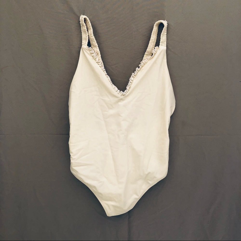 Mumu Mermaid White Hermosa One Pice Swimsuit